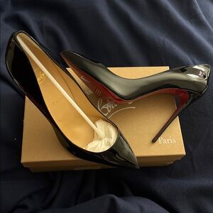 Christian Louboutin Pigalle Follies 100, Patent, Black